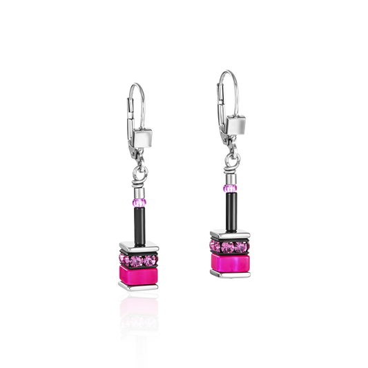 Orecchini GeoCUBE® classic Polaris & Strass multicolor