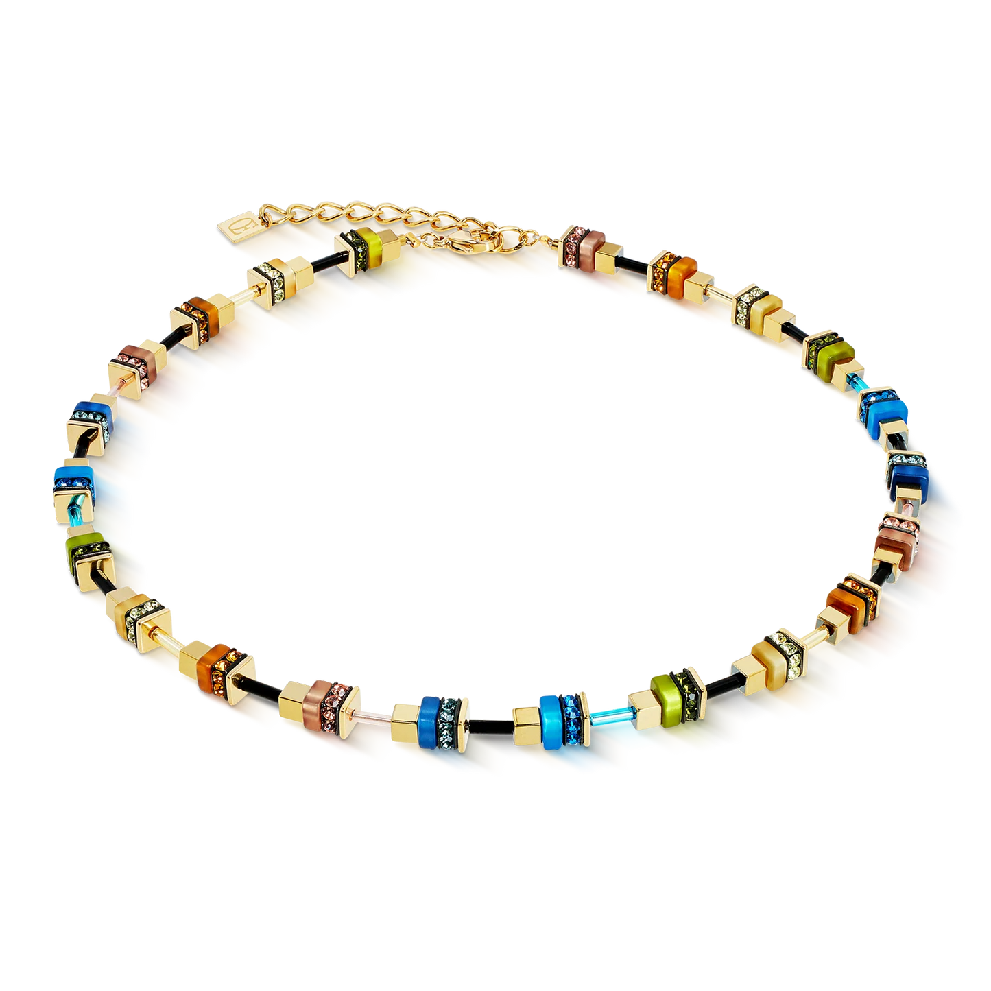 Collana Autumn Glow Cube multicolore