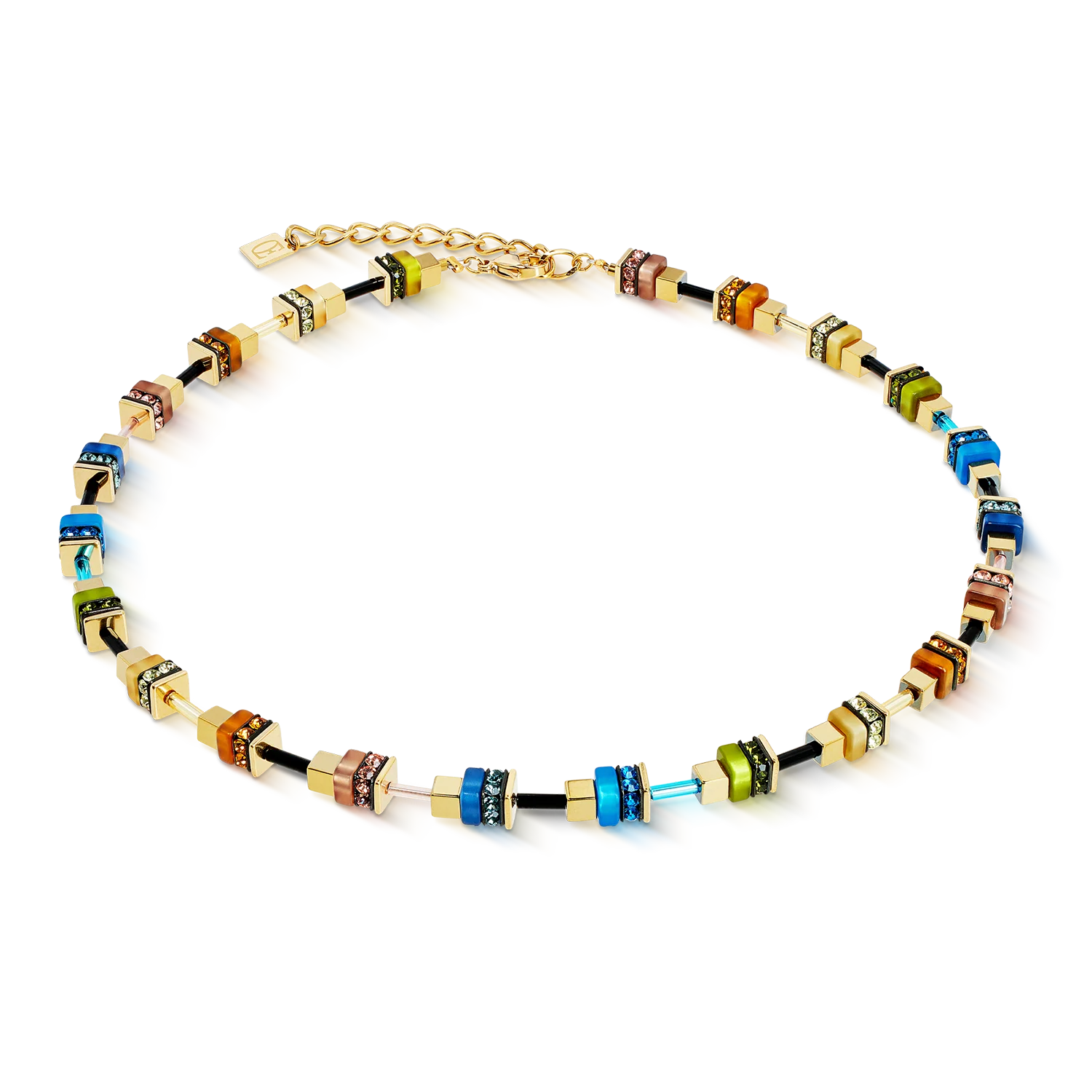 Collana Autumn Glow Cube multicolore