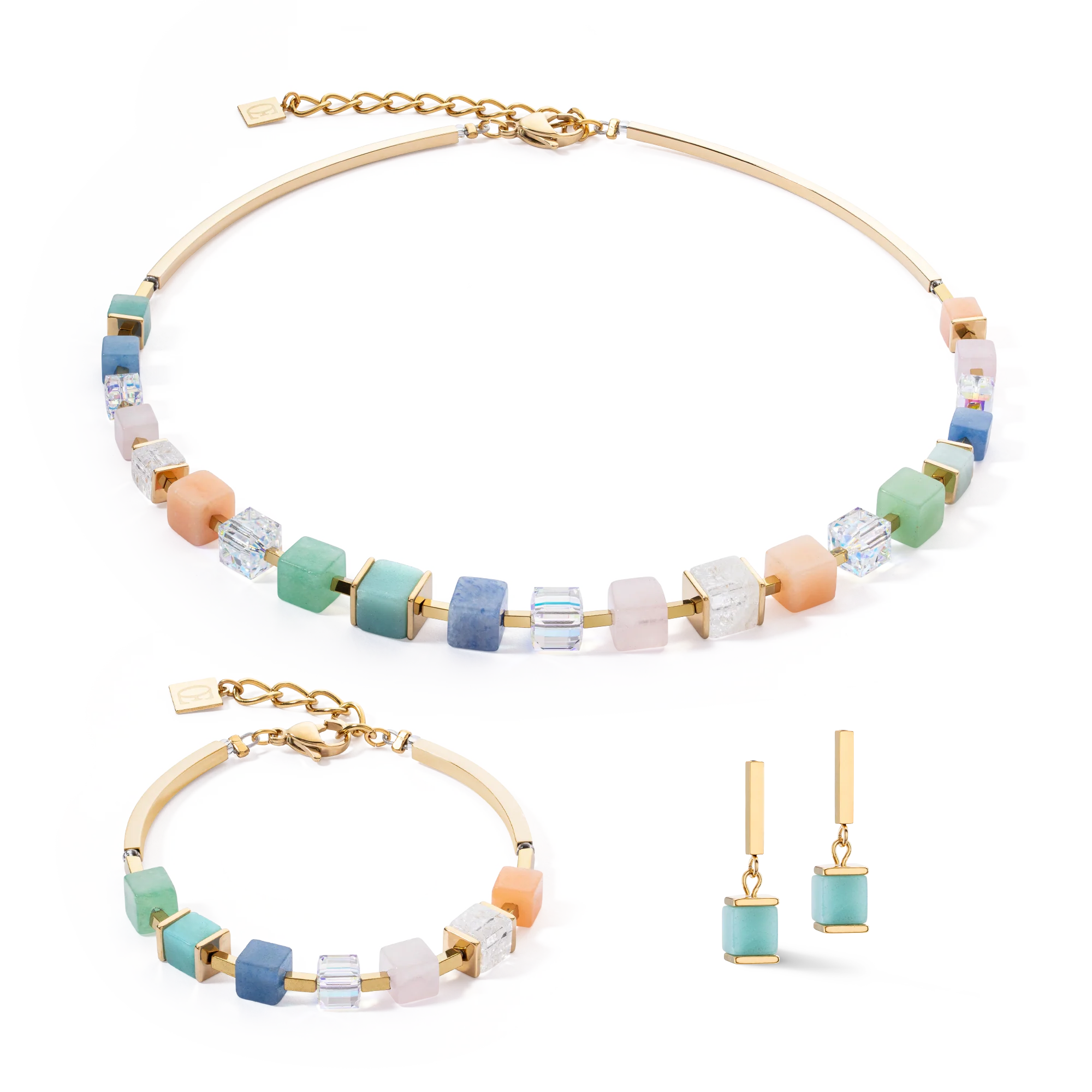 Bracciale Precious Statement Cubes multicolore-gentile