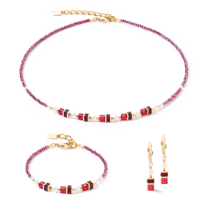 Bracciale Sparkling Princess rosso-oro