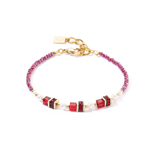 Bracciale Sparkling Princess rosso-oro