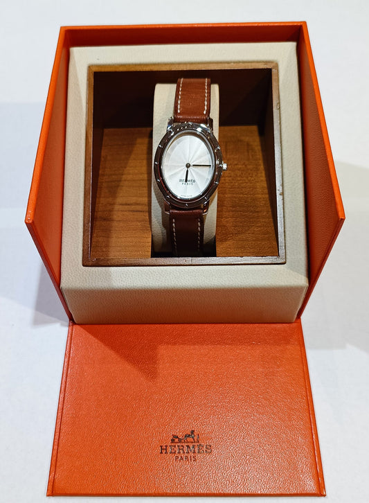 Orologio Clipper ovale Hermès