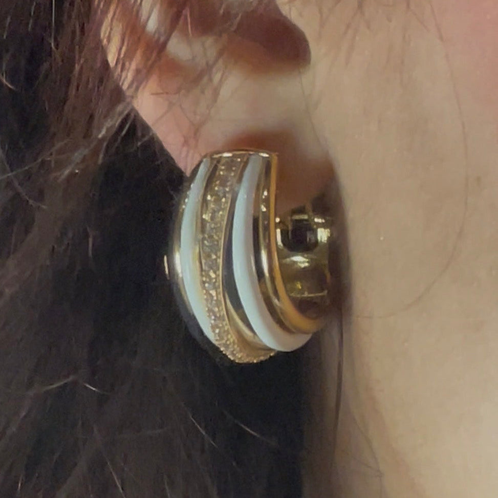 Orecchini con Smalto in Argento 925