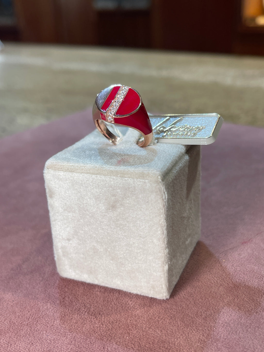 Anello con Smalto in Argento 925