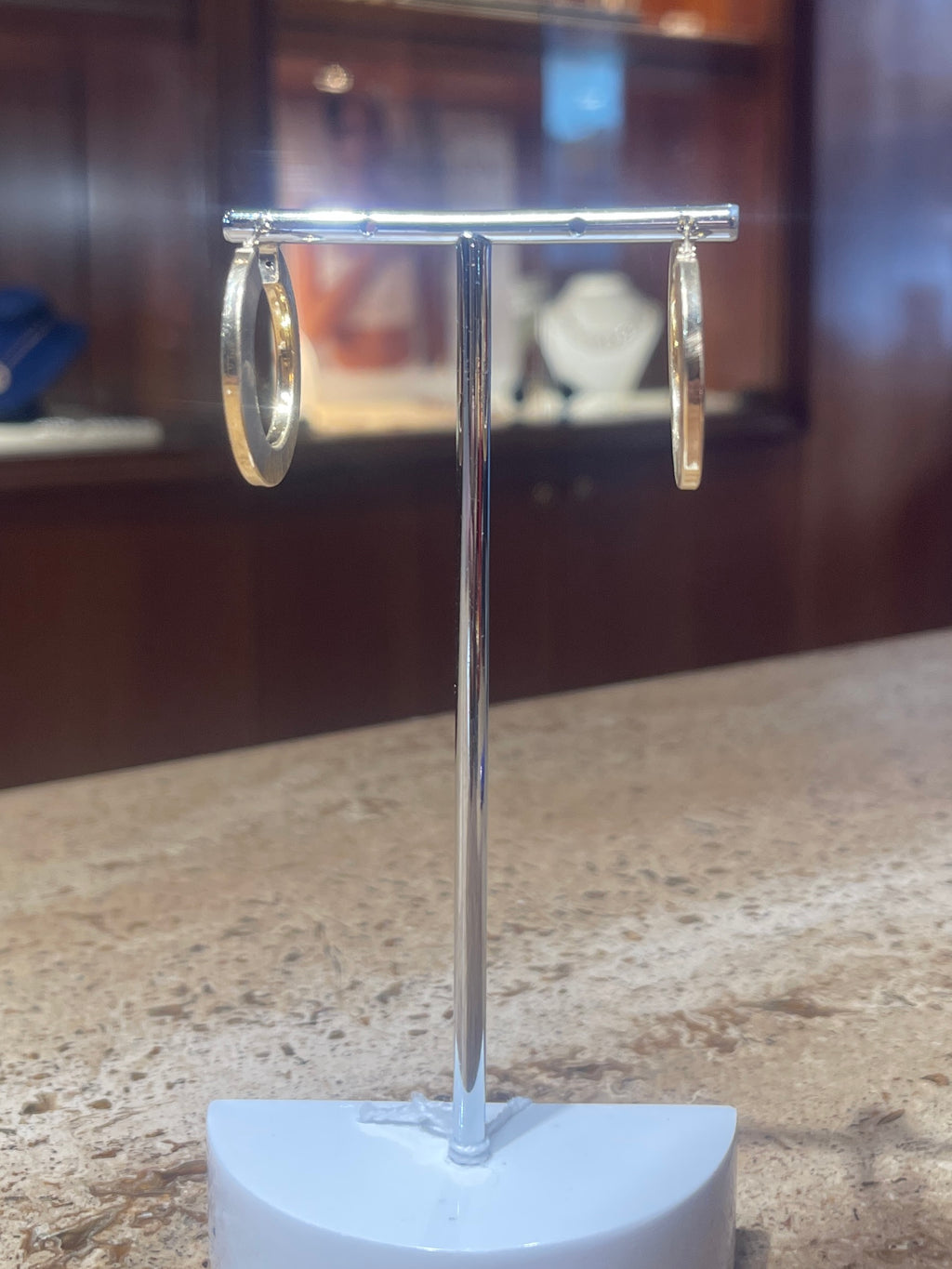 Orecchini Satinati in Argento 925