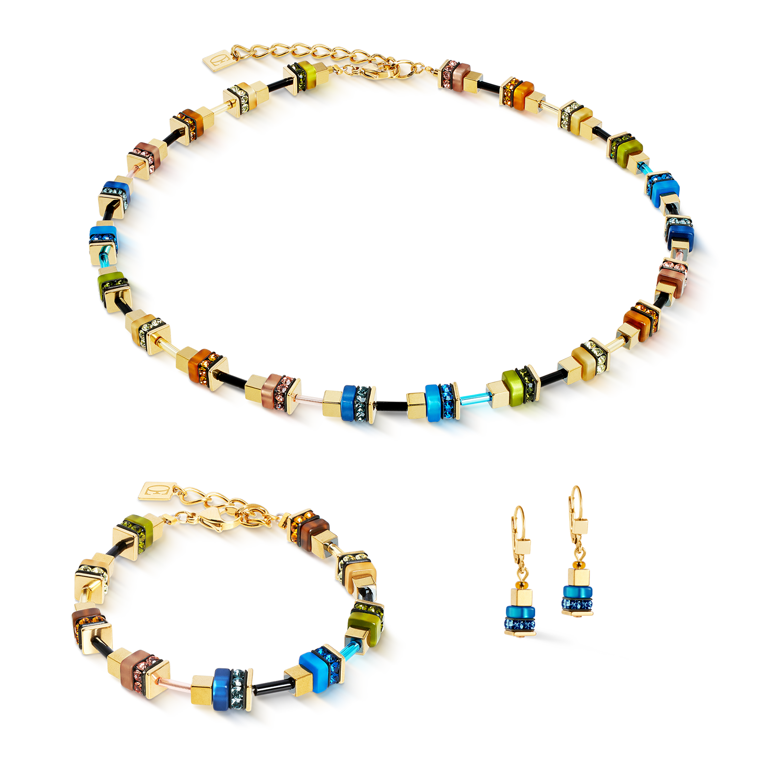 Bracciale Autumn Glow Cube multicolore