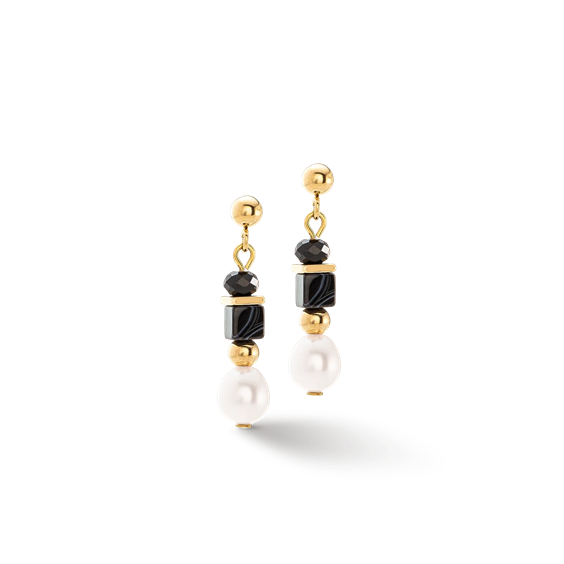 Orecchini Pearls Onyx