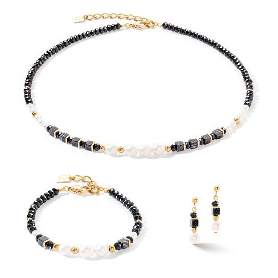 Orecchini Pearls Onyx