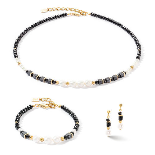 Orecchini Pearls Onyx