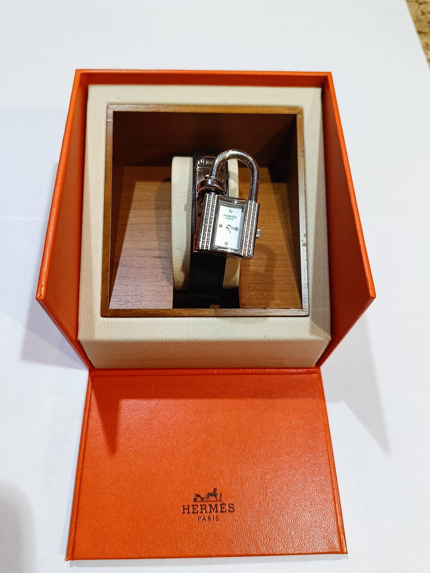 Orologio Kelly Hermès Acciaio e Diamanti