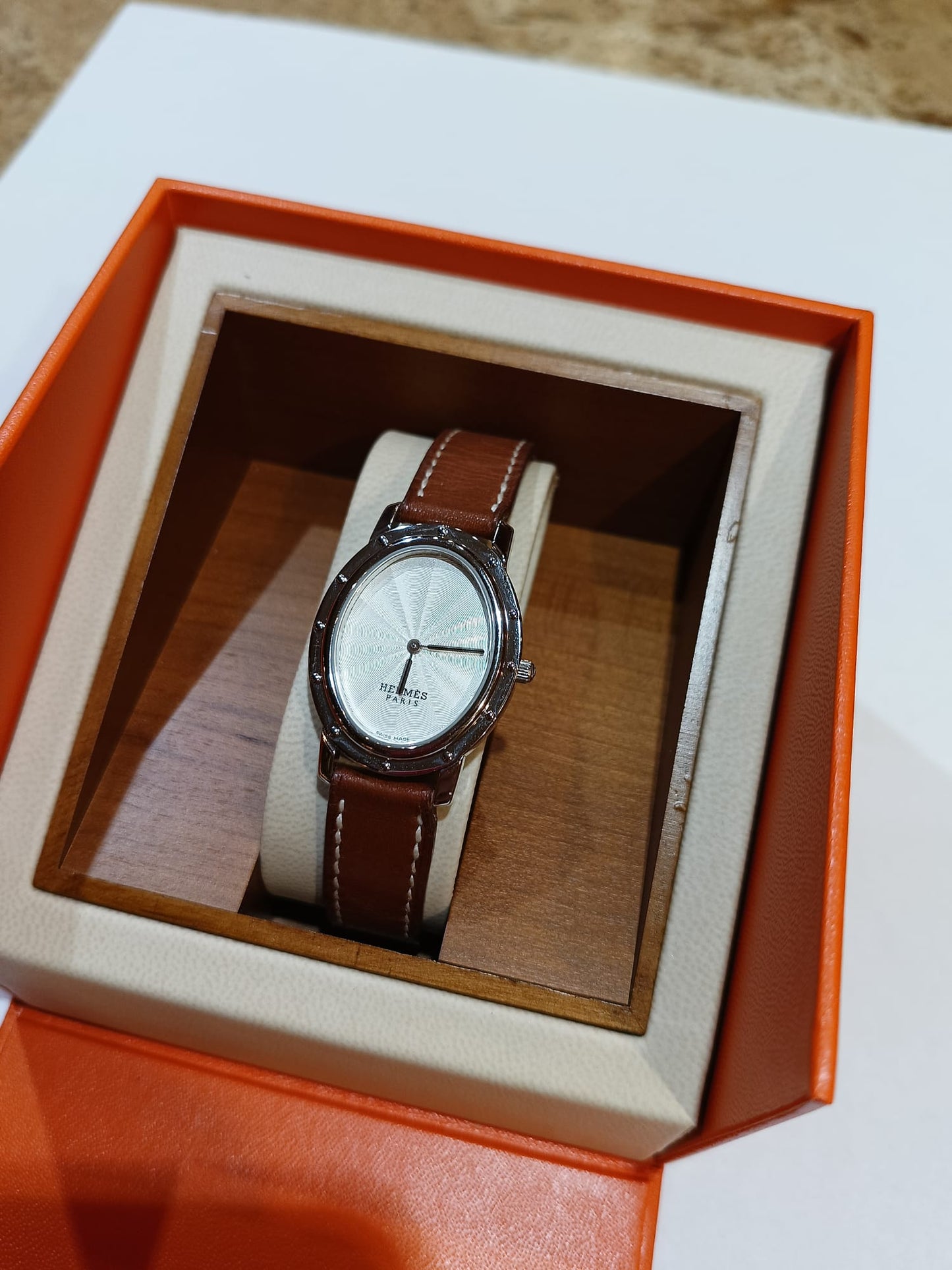 Orologio Clipper ovale Hermès