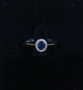 Anello Margherita  zaffiro blu