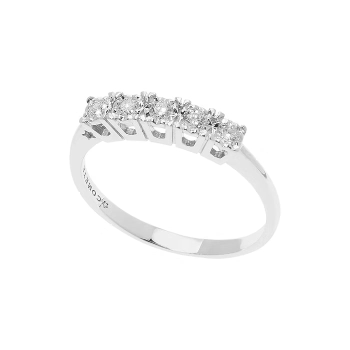 Fedina in Oro bianco con Diamanti Momenti