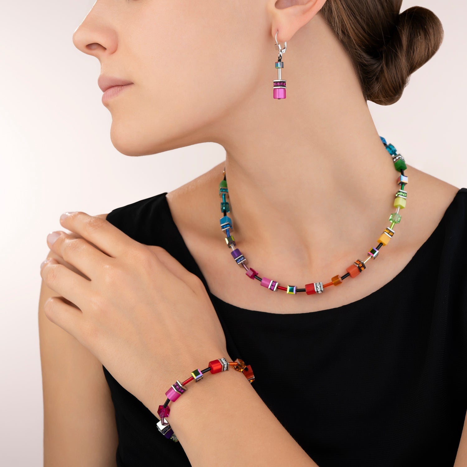 Collana GEOCUBE multicolor Coeur de Lion