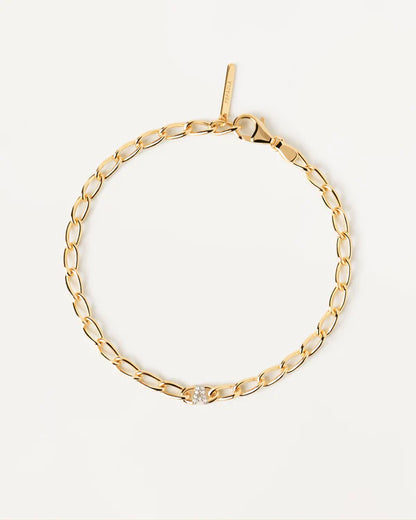 Bracciale a catena con lettera