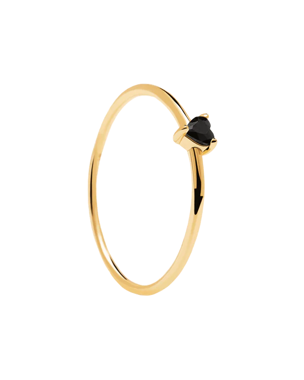 BLACK HEART RING