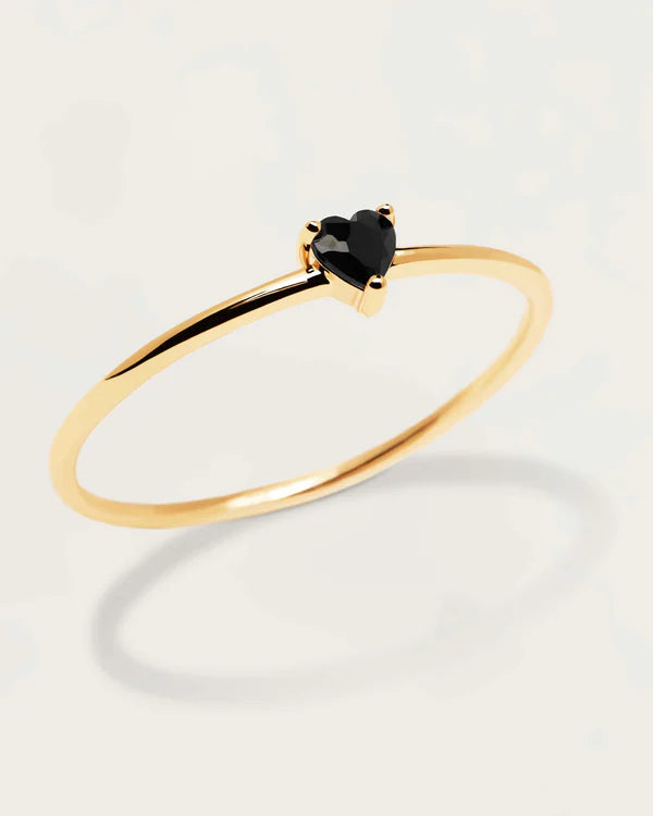 BLACK HEART RING