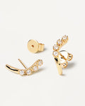 18kt gold plated silver earrings. 