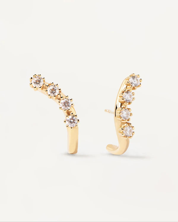 18kt gold plated silver earrings. 