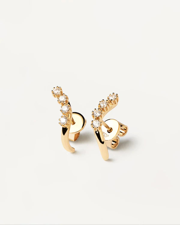 18kt gold plated silver earrings. 