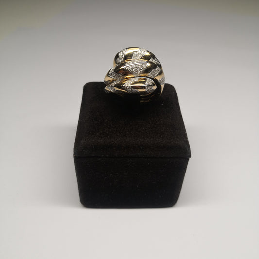 Anello  Serpente in oro rosa e diamanti  GIORGIO VISCONTI