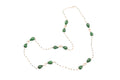 Lady necklace in bronze rosary with natural stones