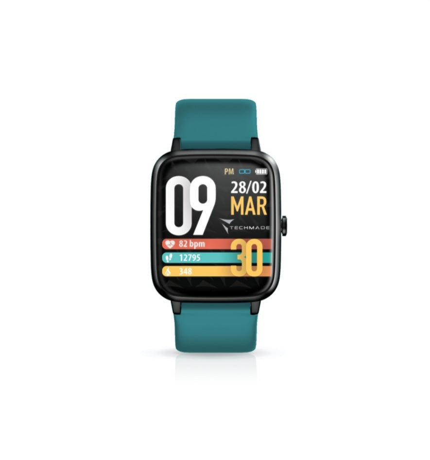 "MOVE GREEN/BLUE" GPS SMARTWATCH TECHMADE
