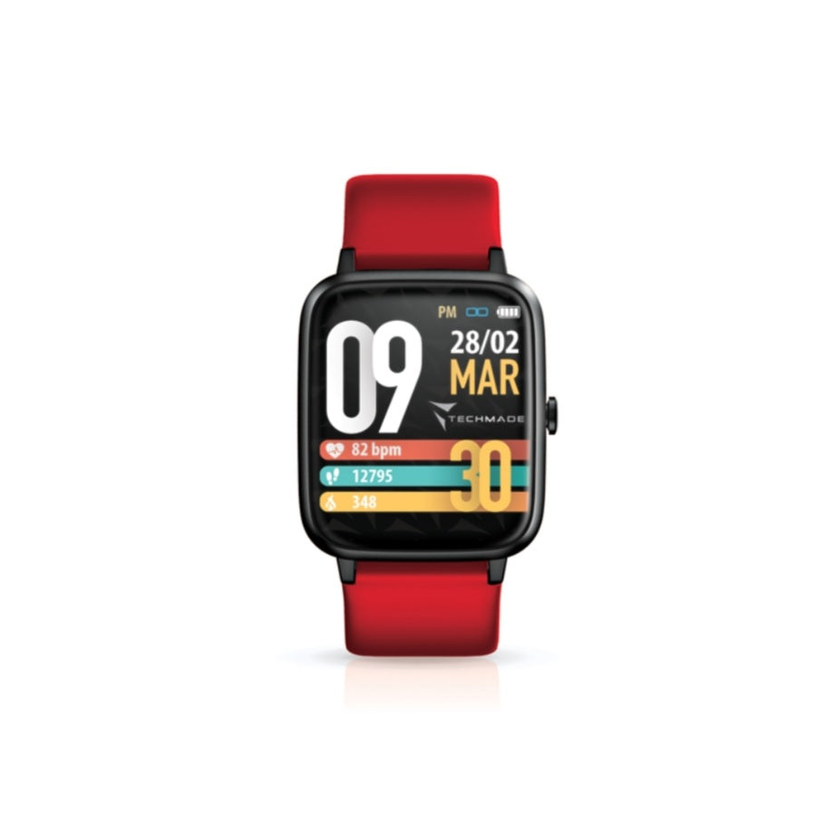 "MOVE  Red/Pink/Grey" GPS SMARTWATCH TECHMADE
