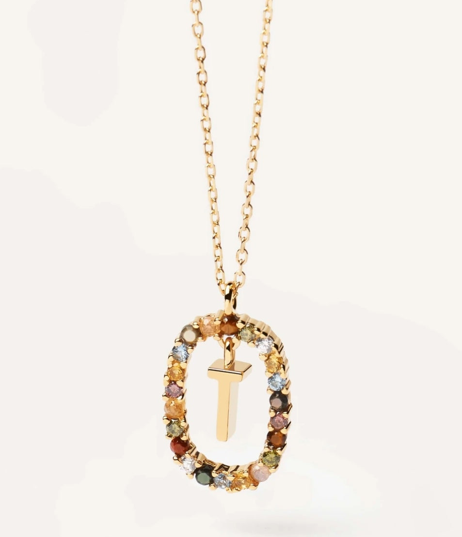 Letter T pendant PDPAOLA