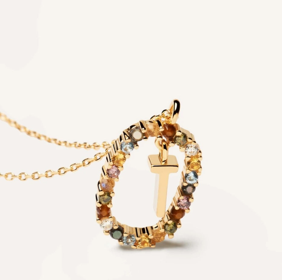 Letter T pendant PDPAOLA