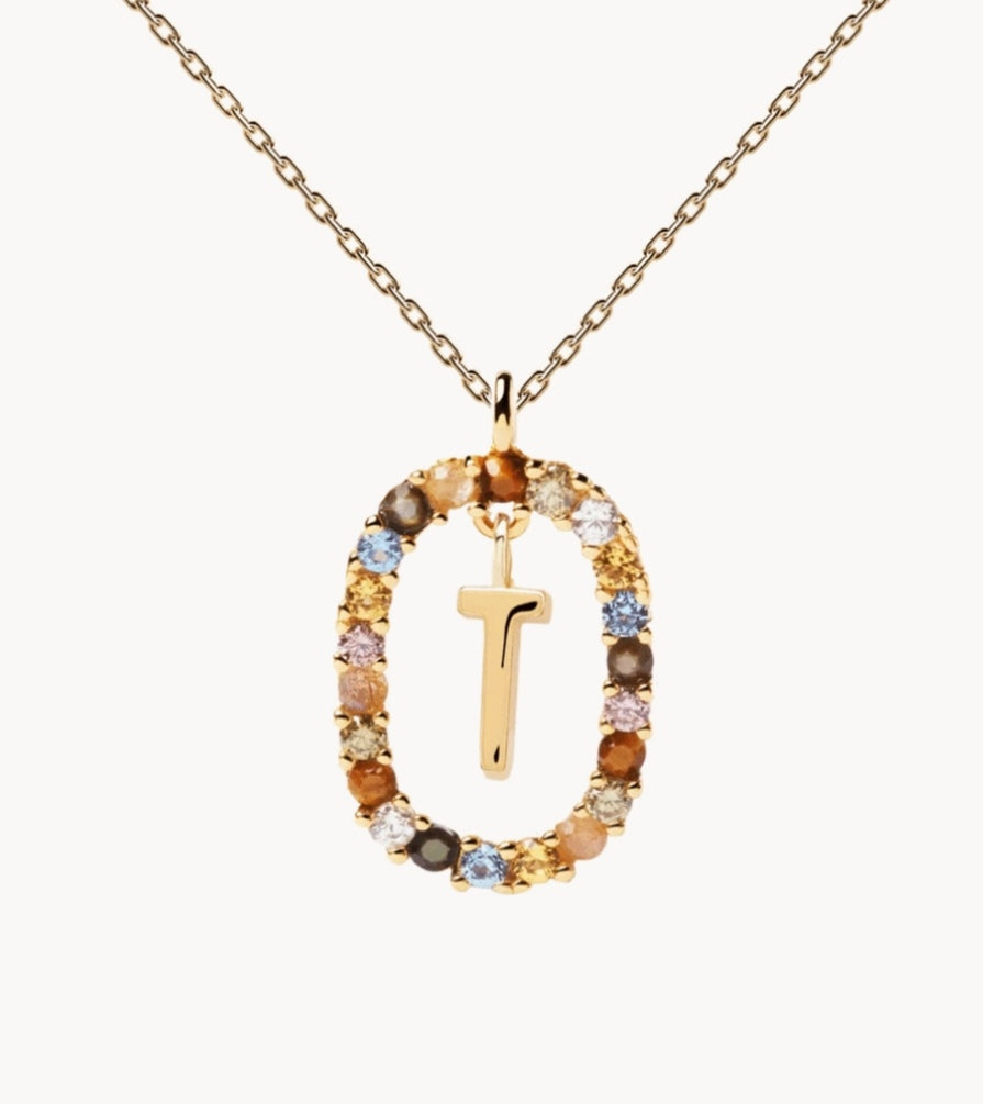 Letter T pendant PDPAOLA