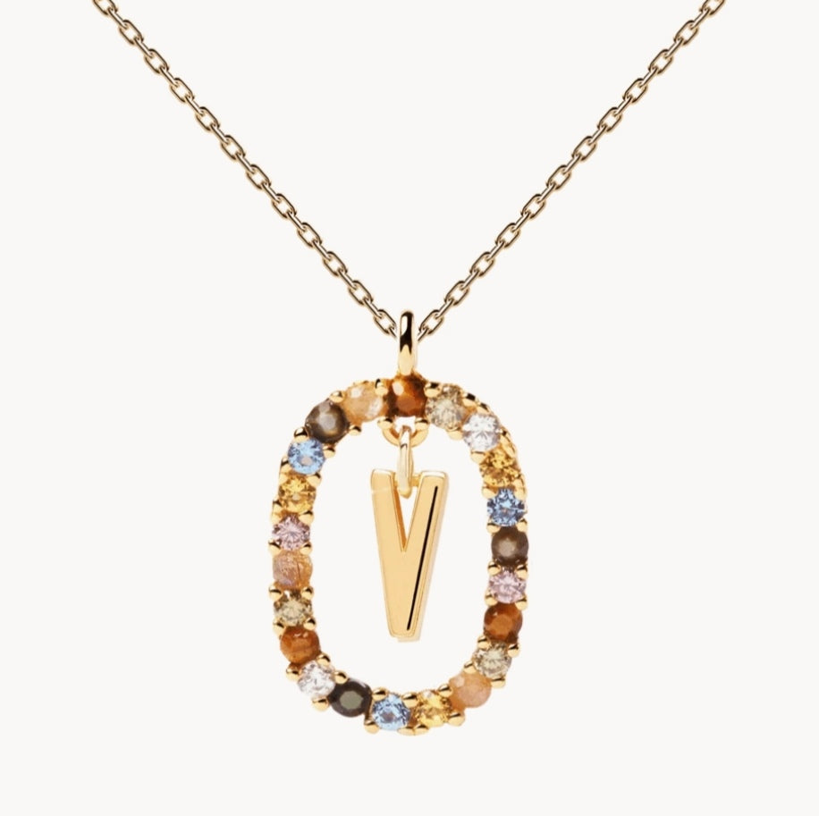 Letter V pendant PDPAOLA