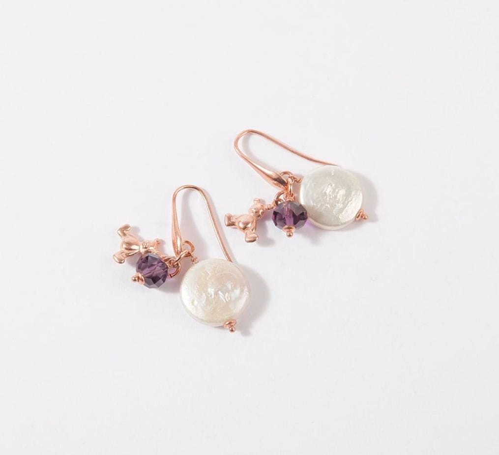 Hippocampus earrings "LUNA" collection available in different colors