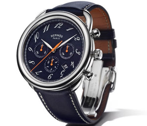 orologio  "Arceau " cronometro blu Hermès