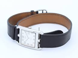 orologio Hermès Cape Cod cinturino double tour quadrante bianco