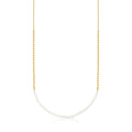 Silver Vermeil Gloss Choker with Pearls