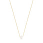 Silver Vermeil Gloss Necklace with Pearl